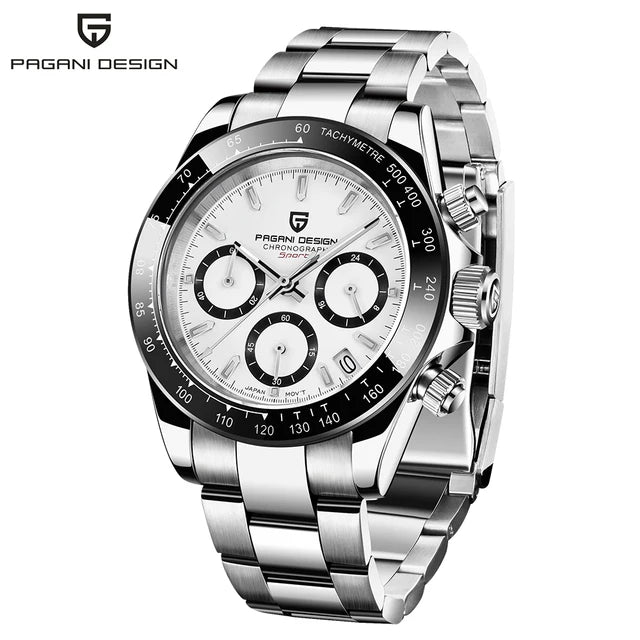 PAGANI DESIGN 2024 New PD-1644 Meteorite Dial Fashion Men Quartz Wristwatches 100M Sapphire Glass Chronograph relogio masculino