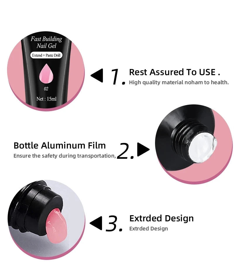 Gel Nail Polish Kit With UV Nail Lamp Electric Nail Drill Machine Soak OFF Gel Nail Kit Base&Top Coat Gel Polish Nail Tool Set