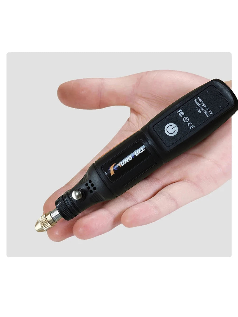 Mini Electric Drill USB Wireless Mini Handheld Drill Rotary Tool Woodworking Engraving Pen Dremel Tools for Jewelry Metal Glass