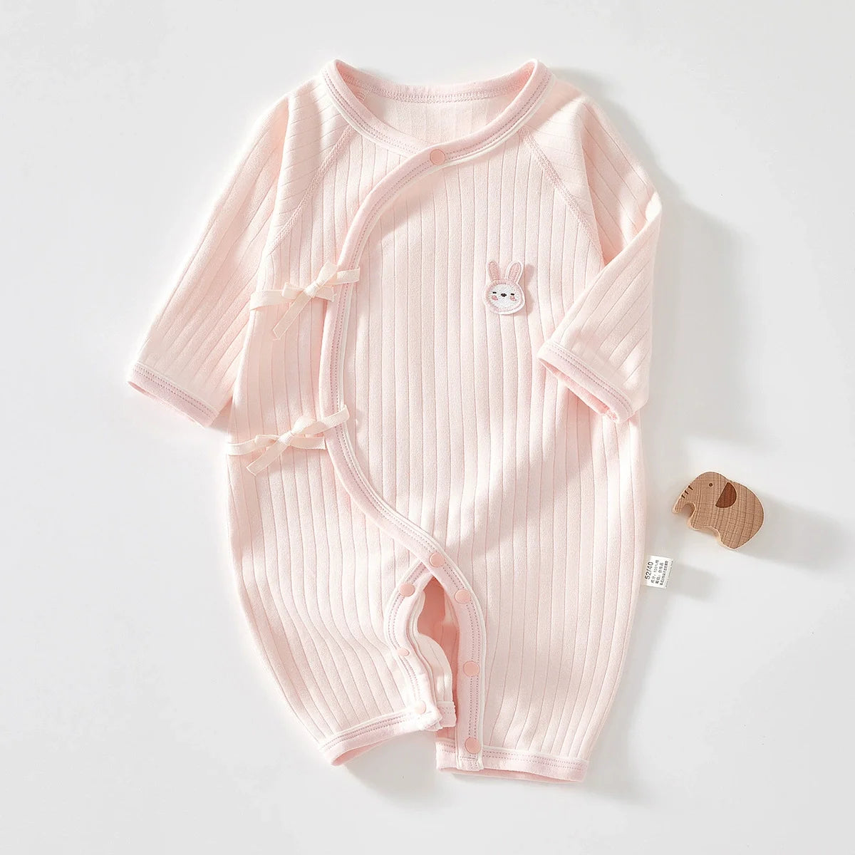 Boys Girls One Piece Outfit 100% Cotton Newborn Baby Long Sleeve Romper Infant Solid Knitting Thin Jumpsuit For Seasons
