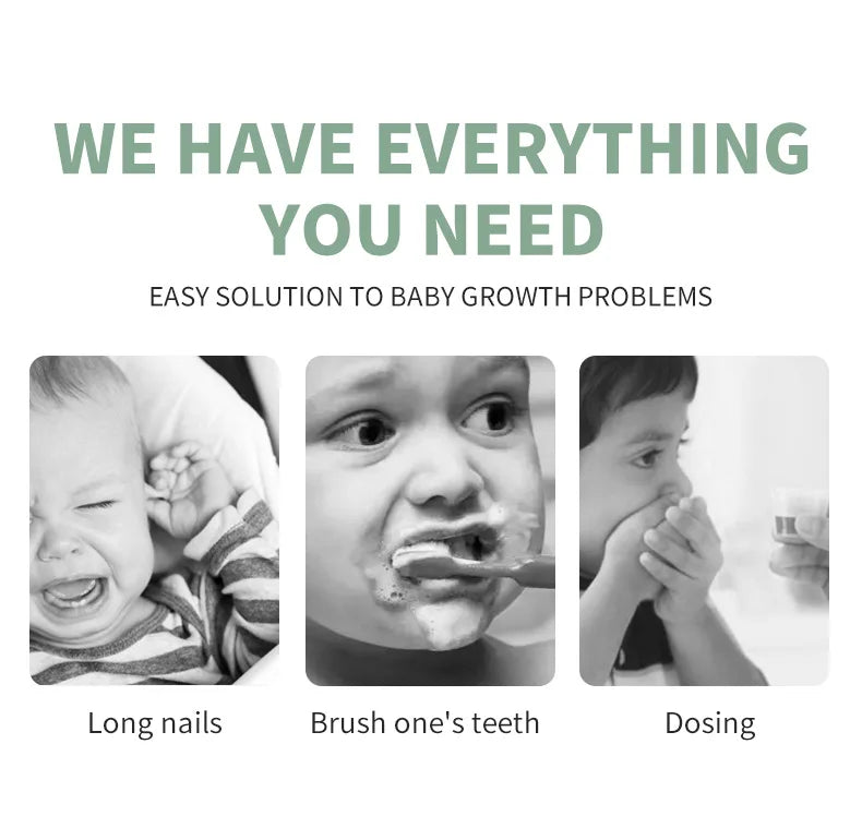 20PCS Baby Grooming and Health Kit Safety Care Set Newborn Nursery Health Care Set with Hair Comb Nail Trimmer Nose Cleaner