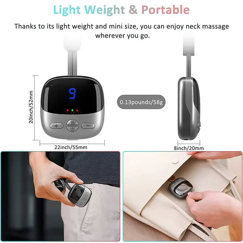 Xiaomi Youpin Smart Hanging Neck Massager Cervical Spine Back Massage Relax Relief Portable Hot Compress Neck Shoulder Protector