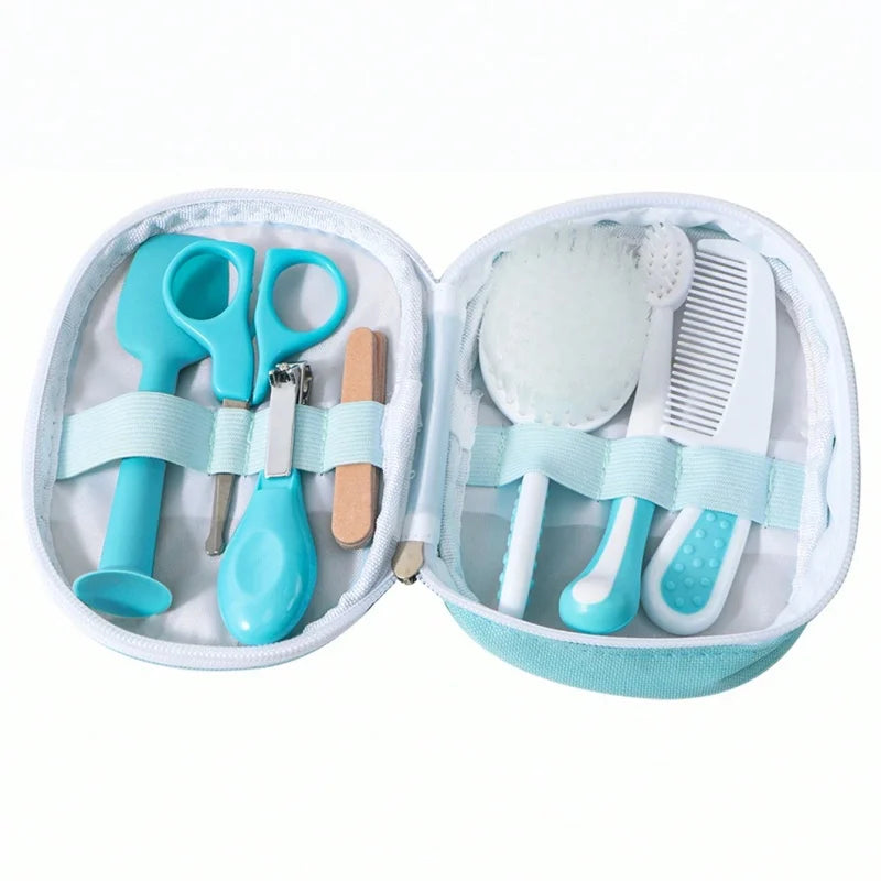 Baby Care Kit six-piece baby nasal inhaler Nail clipper brush file Comb scissors set daily cleaning and care accessories for Baby