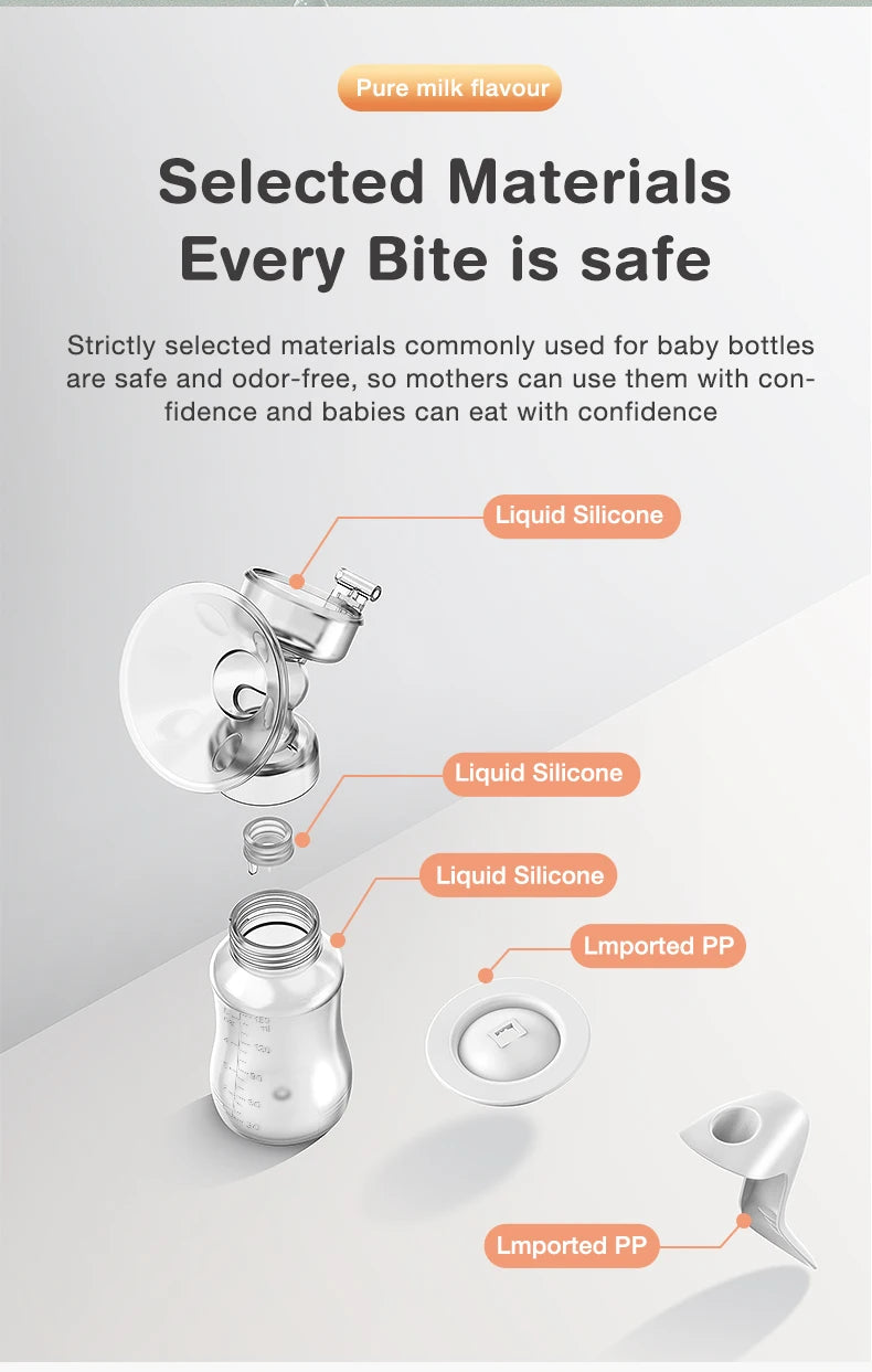 MAMIJOY Breast Pump Baby Nipple Manual Suction Milk Pump Feeding Breasts Pumps Milk Bottle Sucking Postpartum Supplies BPA Free