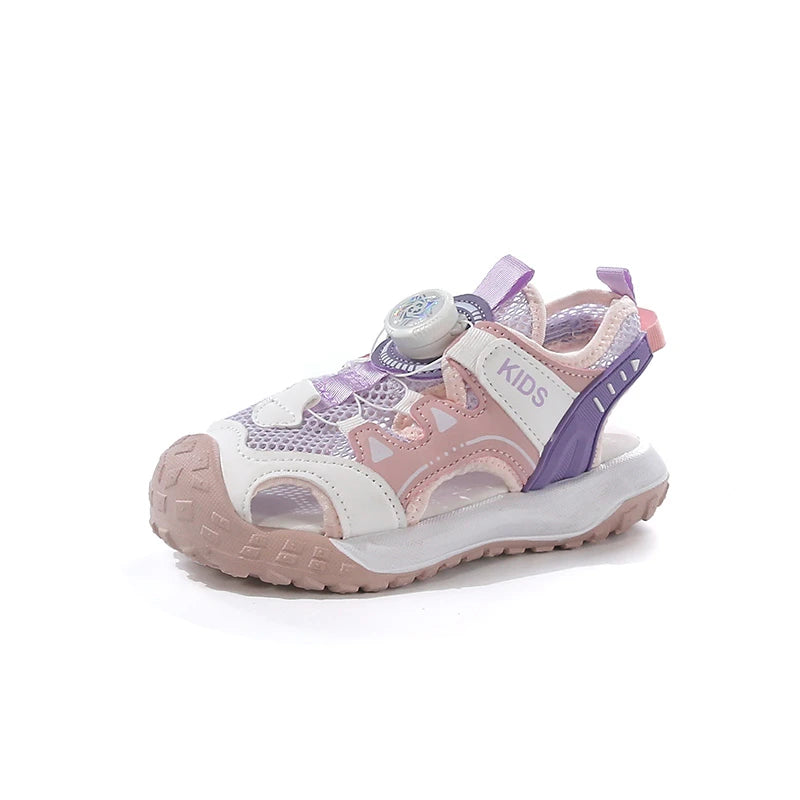 Boys' Sandals 2025 Summer New Children's Sports Beach Shoes Lightweight Anti slip Baotou Cool Dragging Girls' Sandals Trendy