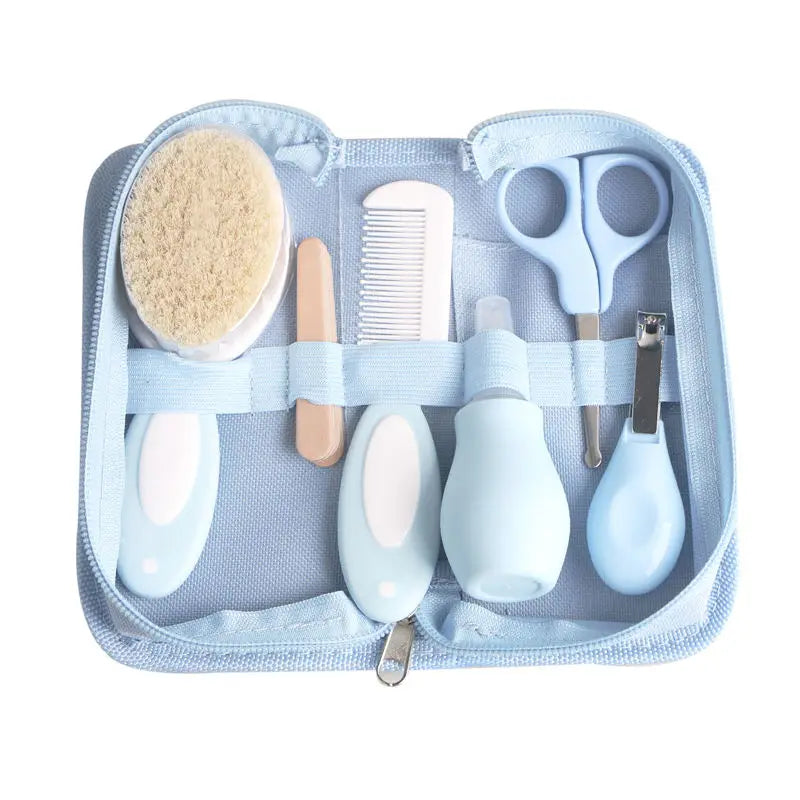 Baby Care Kit six-piece baby nasal inhaler Nail clipper brush file Comb scissors set daily cleaning and care accessories for Baby