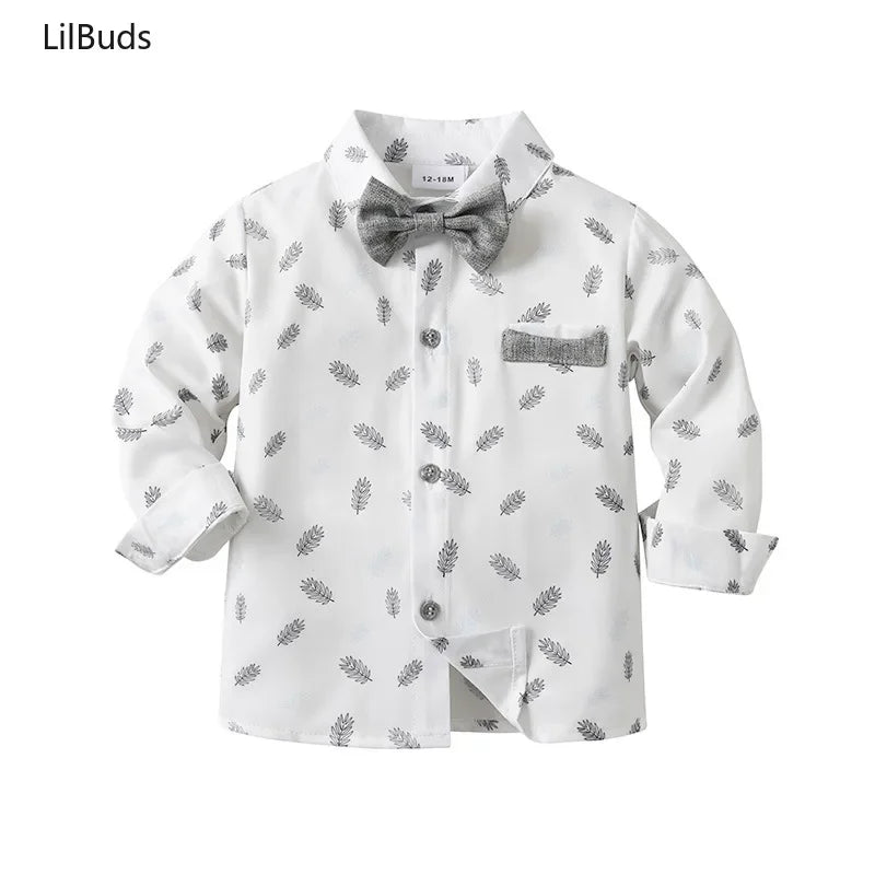 Boys Spring Autumn Clothes Children's Clothes Baby Overalls Small Suit 2-Piece Boy Suits New Born Infant Outfit Set Tops Pants