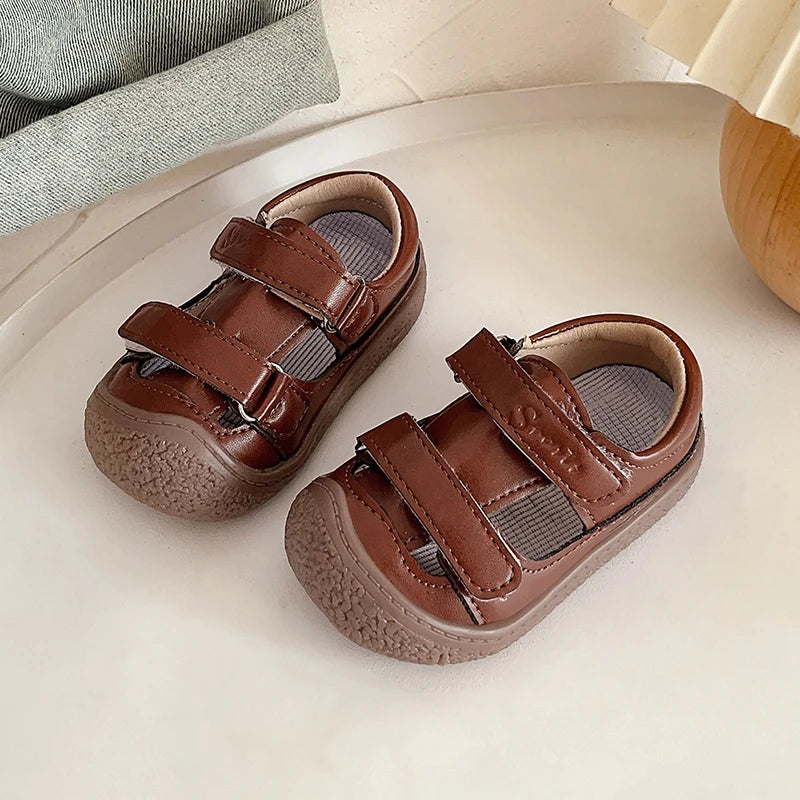 Boys Sport Sandals Non-slip Breathable Children Casual Sandals Soft Soled Anti Slip Baby First Walker Shoes Hollow Out