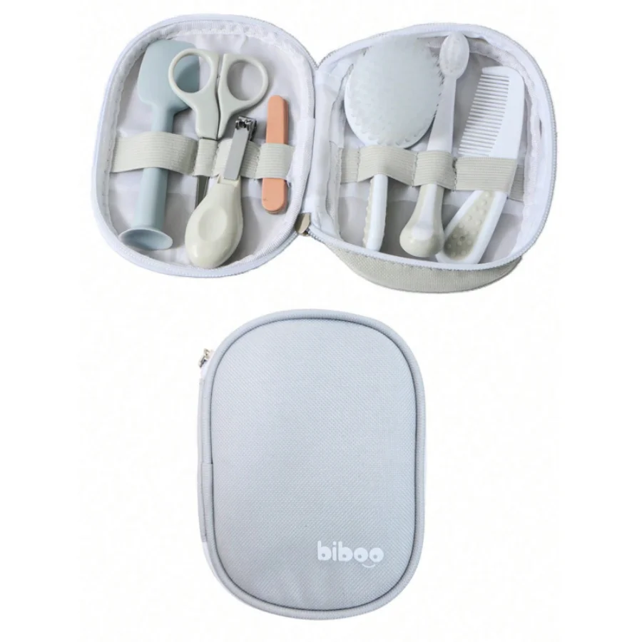 Baby Care Kit six-piece baby nasal inhaler Nail clipper brush file Comb scissors set daily cleaning and care accessories for Baby