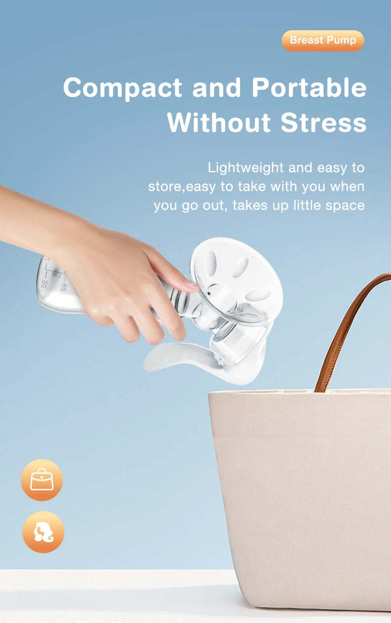 MAMIJOY Breast Pump Baby Nipple Manual Suction Milk Pump Feeding Breasts Pumps Milk Bottle Sucking Postpartum Supplies BPA Free