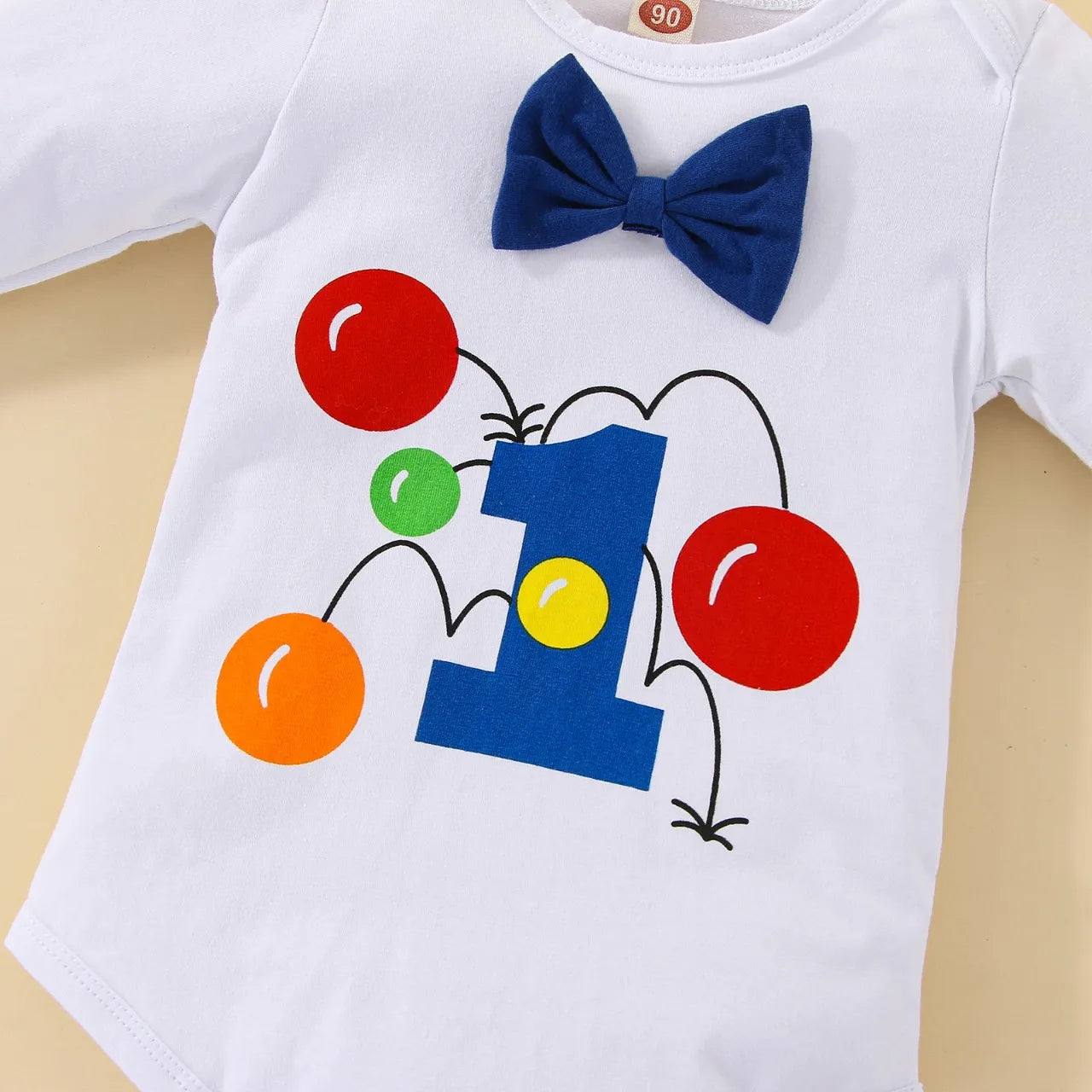 Baby Boys Outfits Sets Balloon Lette Bodysuit and Y-back Suspender Shorts Baby Clothes