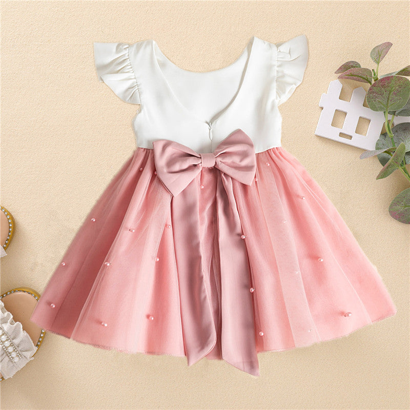 Green Christmas Dress for Girls Toddler Kids 1st Birthday Party Gown Elegant Princess Beaded Backless Baby Girl Wedding Vestidos