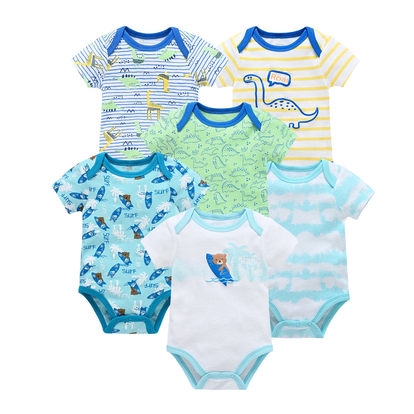 3/6 pcs a lot Baby Girls Clothes pour nouveaux Cotton Short Sleeve Girl Bodysuit 0-12 Months Newborn Boys Clothing Toddler