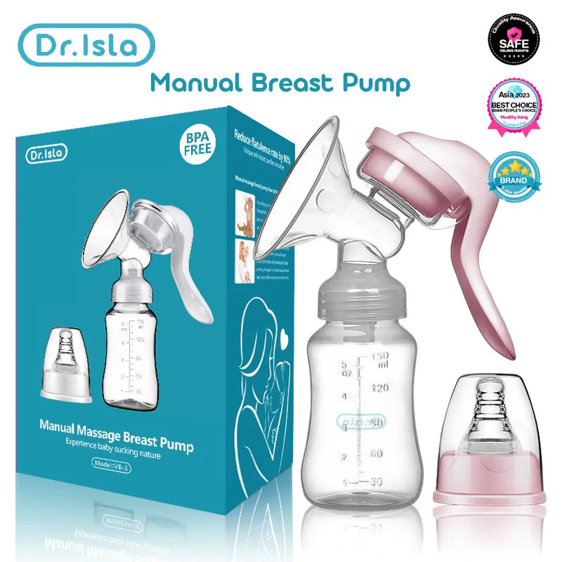 MAMIJOY Breast Pump Baby Nipple Manual Suction Milk Pump Feeding Breasts Pumps Milk Bottle Sucking Postpartum Supplies BPA Free
