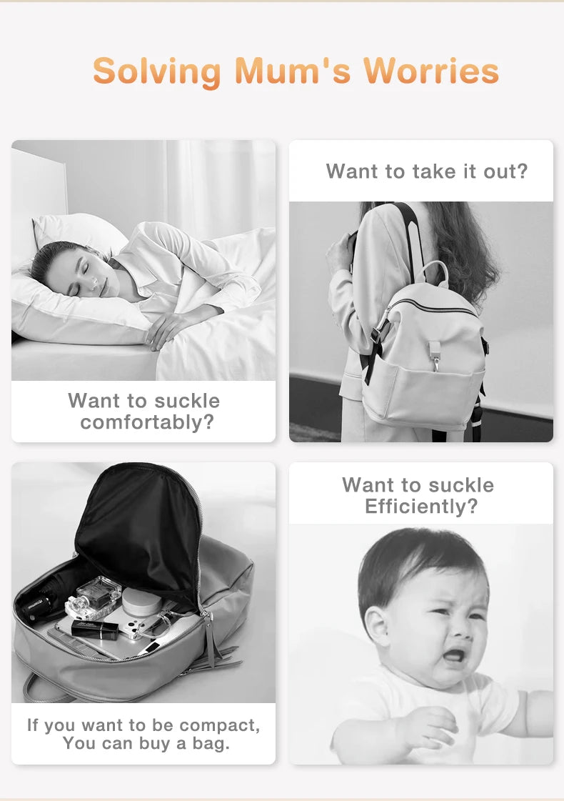 MAMIJOY Breast Pump Baby Nipple Manual Suction Milk Pump Feeding Breasts Pumps Milk Bottle Sucking Postpartum Supplies BPA Free