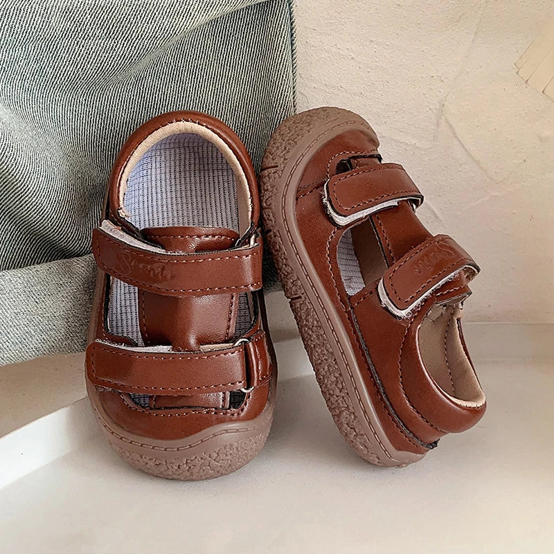 Boys Sport Sandals Non-slip Breathable Children Casual Sandals Soft Soled Anti Slip Baby First Walker Shoes Hollow Out
