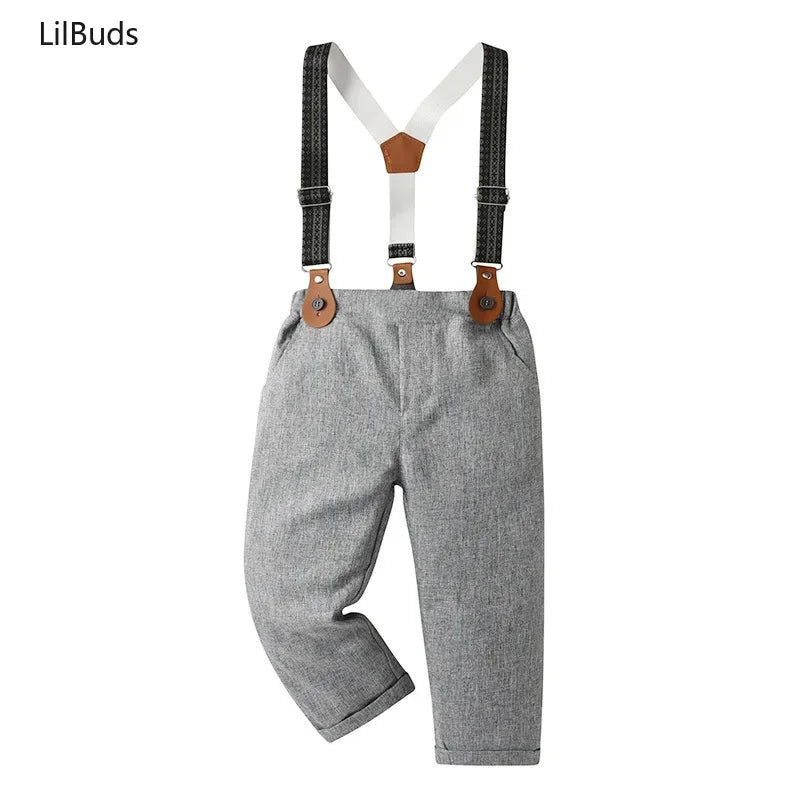 Boys Spring Autumn Clothes Children's Clothes Baby Overalls Small Suit 2-Piece Boy Suits New Born Infant Outfit Set Tops Pants