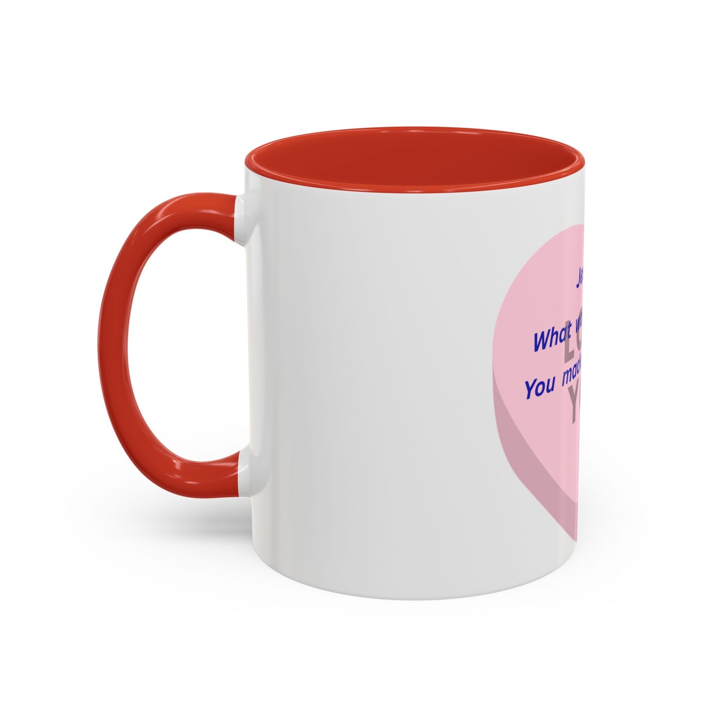 Jesus Made Possible Coffee Mug — Inspirational Pink Heart Accent Mug (11/15oz)