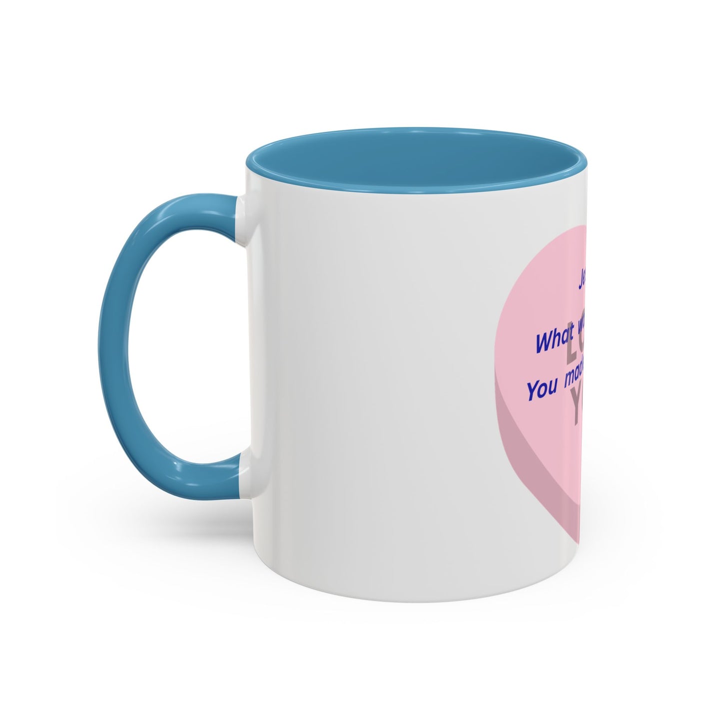 Jesus Made Possible Coffee Mug — Inspirational Pink Heart Accent Mug (11/15oz)