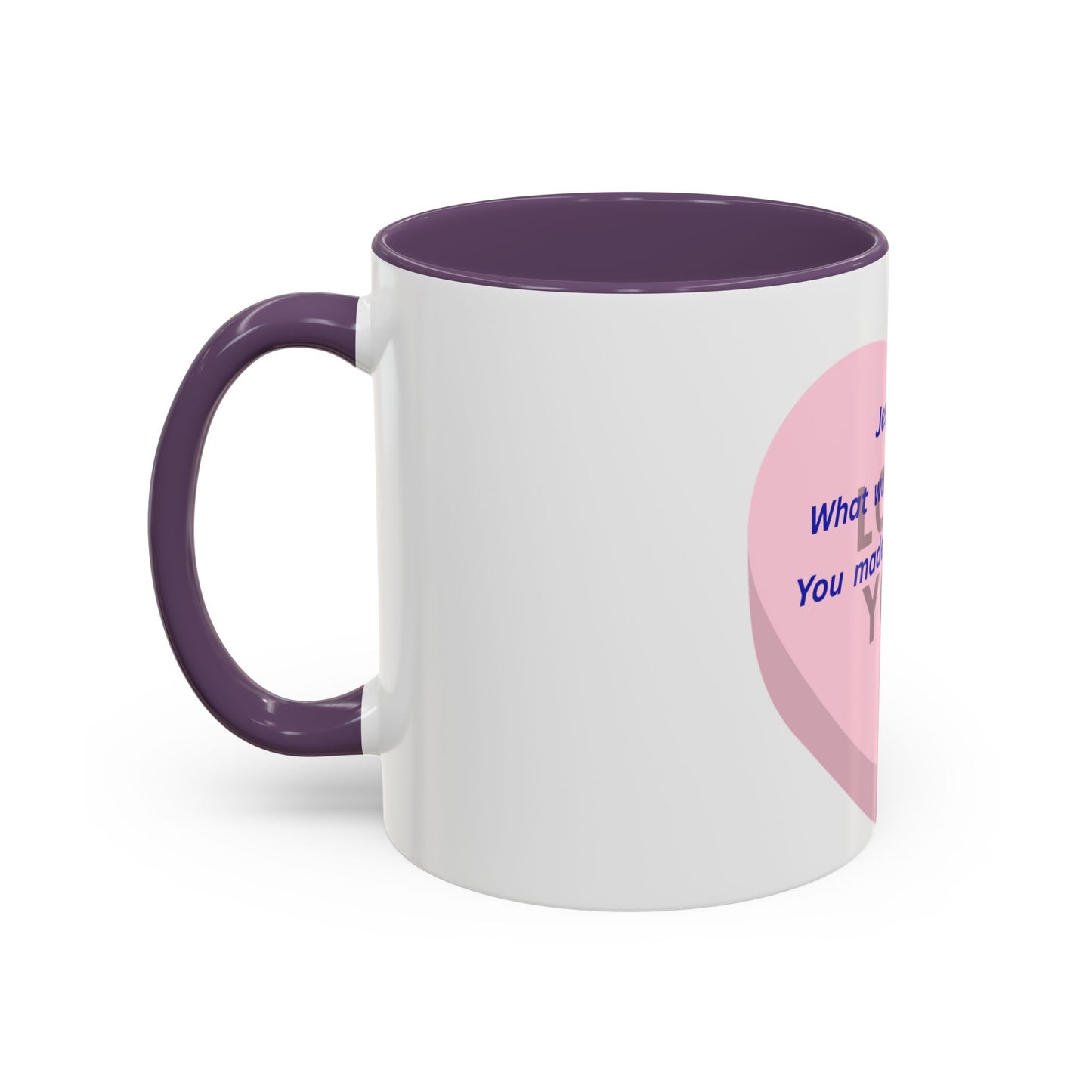 Jesus Made Possible Coffee Mug — Inspirational Pink Heart Accent Mug (11/15oz)
