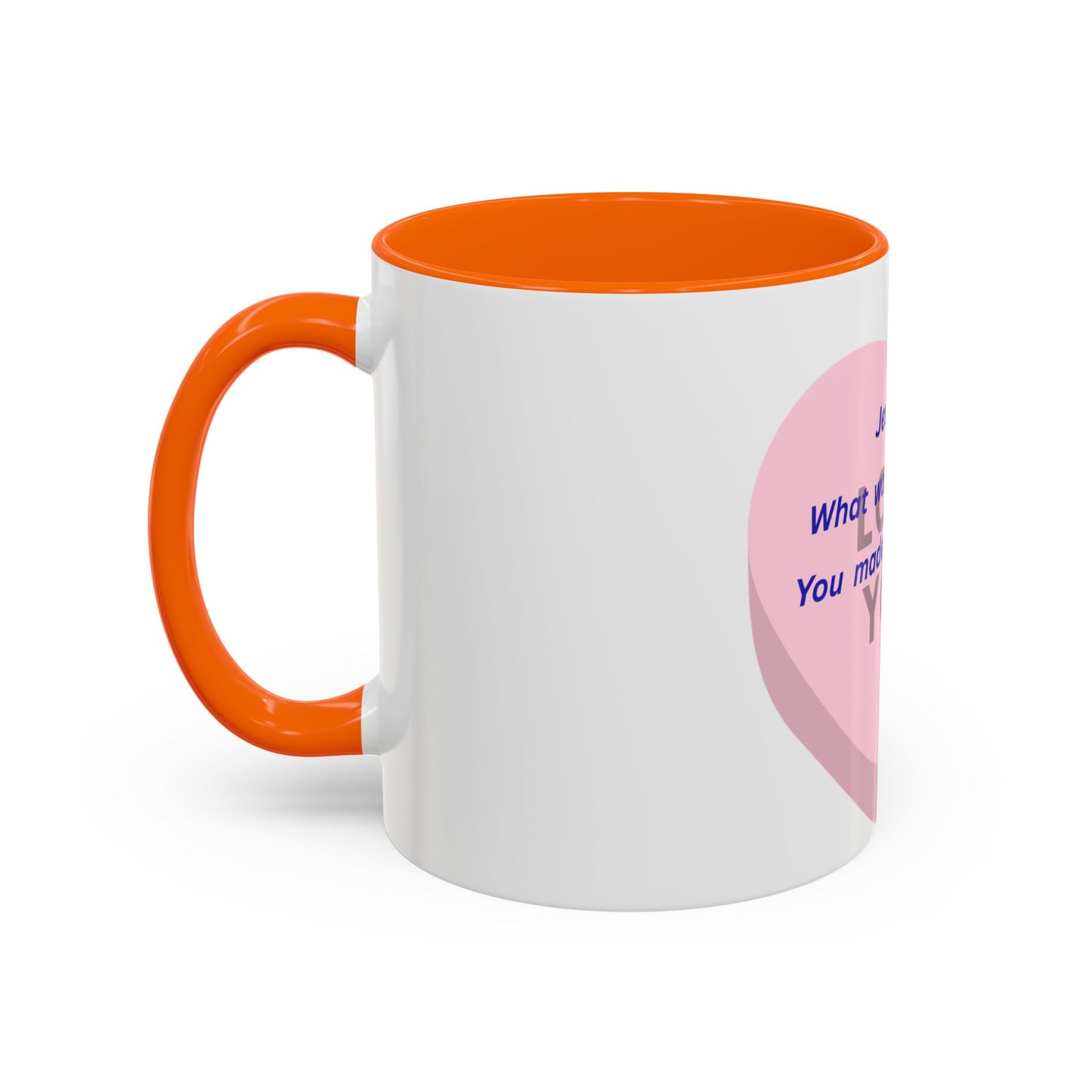 Jesus Made Possible Coffee Mug — Inspirational Pink Heart Accent Mug (11/15oz)