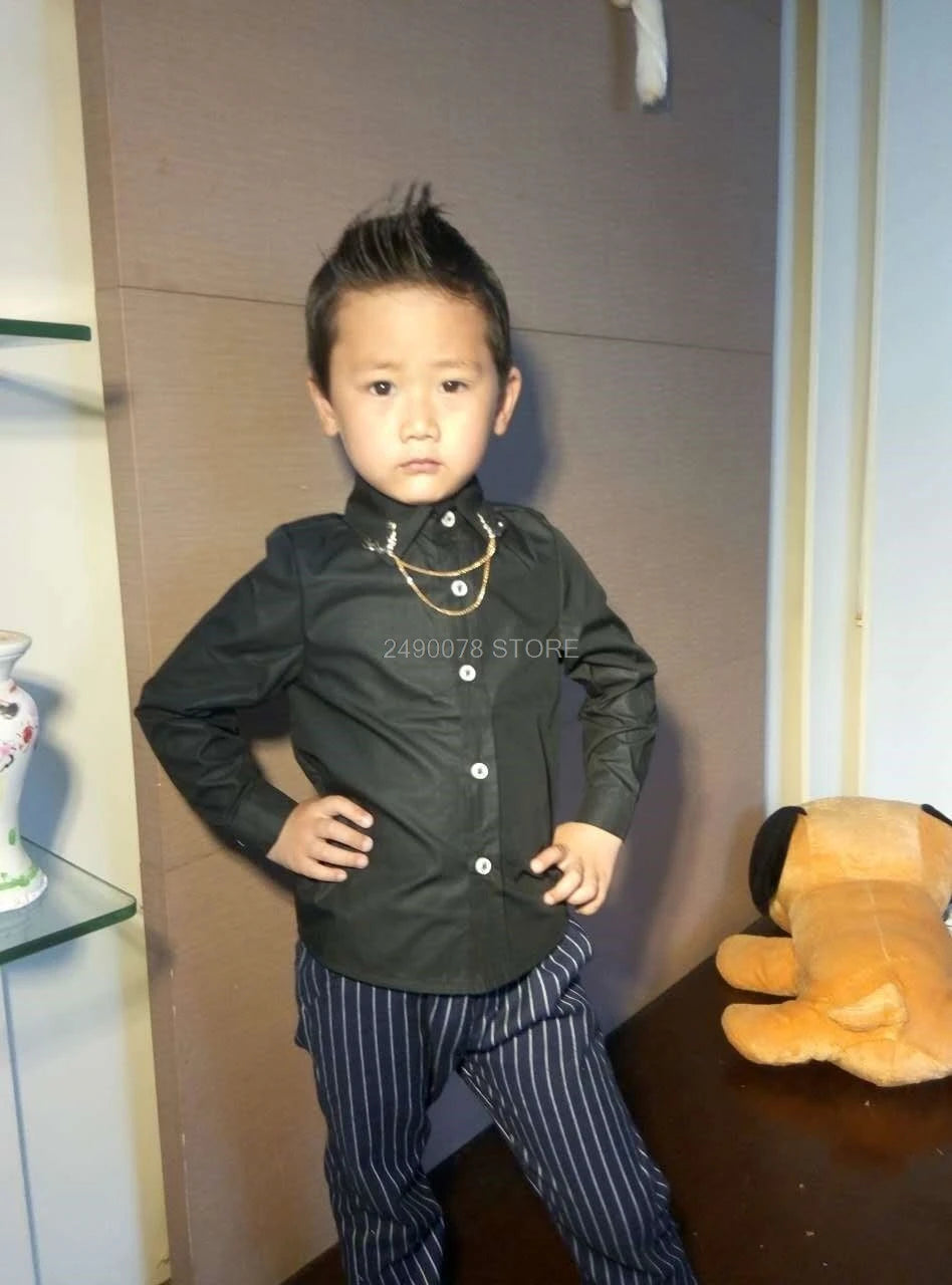Boys Blouses Dress Shirts boys long sleeve Children Shirt Baby Kids Wedding Clothes Boys Formal Dress Shirts Boys Tops