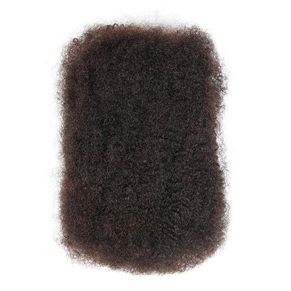 QVR Malaysia Remy Afro kinky Curly Bulk Human Hair For Braiding Dreadlock Extension Loc Repair Twist 50g/pc Natural Braids Hair