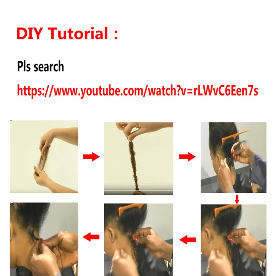 QVR Malaysia Remy Afro kinky Curly Bulk Human Hair For Braiding Dreadlock Extension Loc Repair Twist 50g/pc Natural Braids Hair