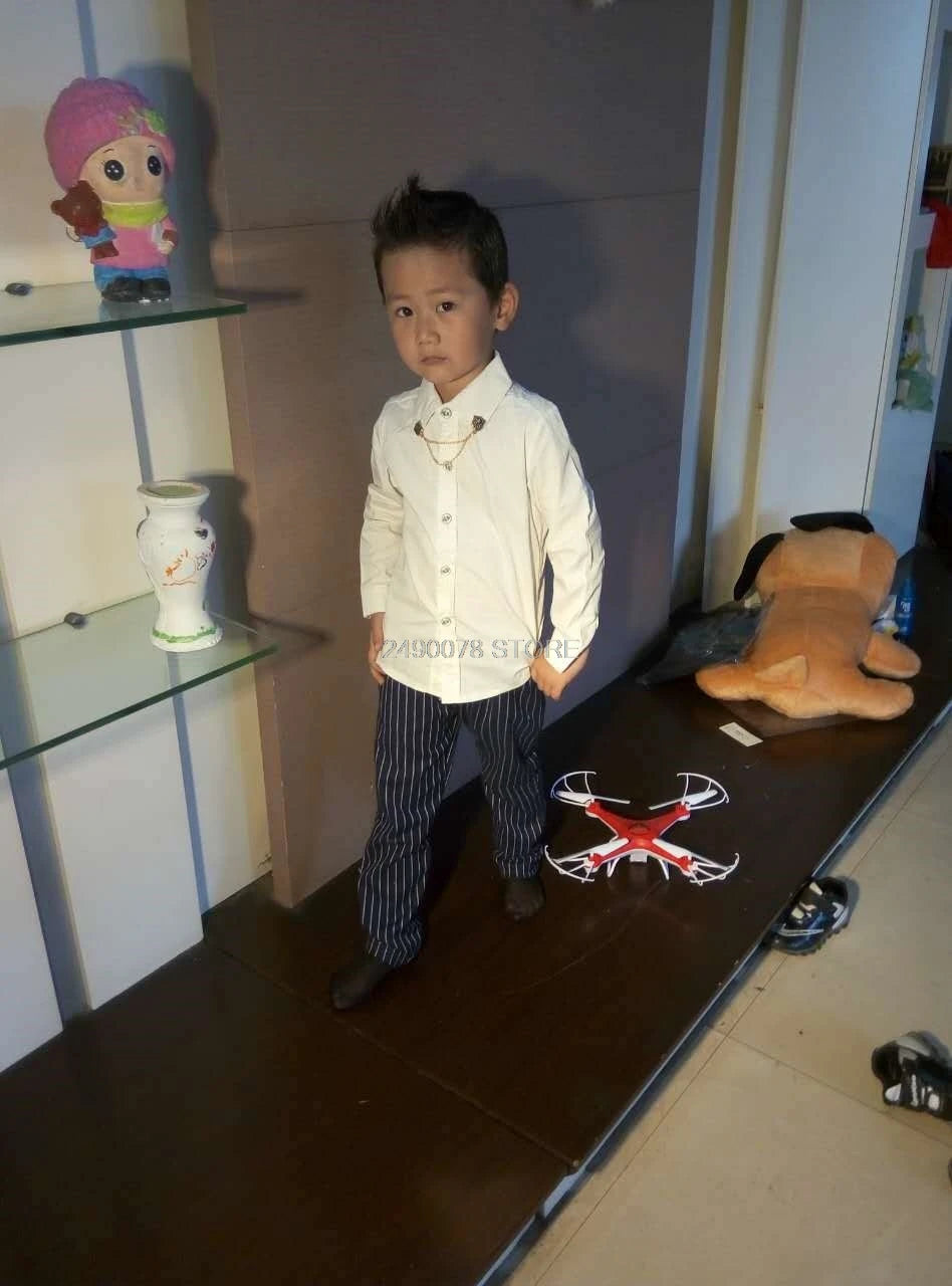 Boys Blouses Dress Shirts boys long sleeve Children Shirt Baby Kids Wedding Clothes Boys Formal Dress Shirts Boys Tops