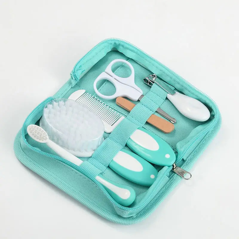 Baby Care Kit six-piece baby nasal inhaler Nail clipper brush file Comb scissors set daily cleaning and care accessories for Baby