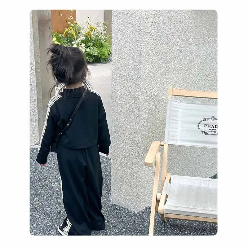 Girl's Clothes Sets Baby Autumn Suit Children's Striped Top Trousers 2Pcs Spring Sports Outfit Kids Casual Clothes 2-8 Years