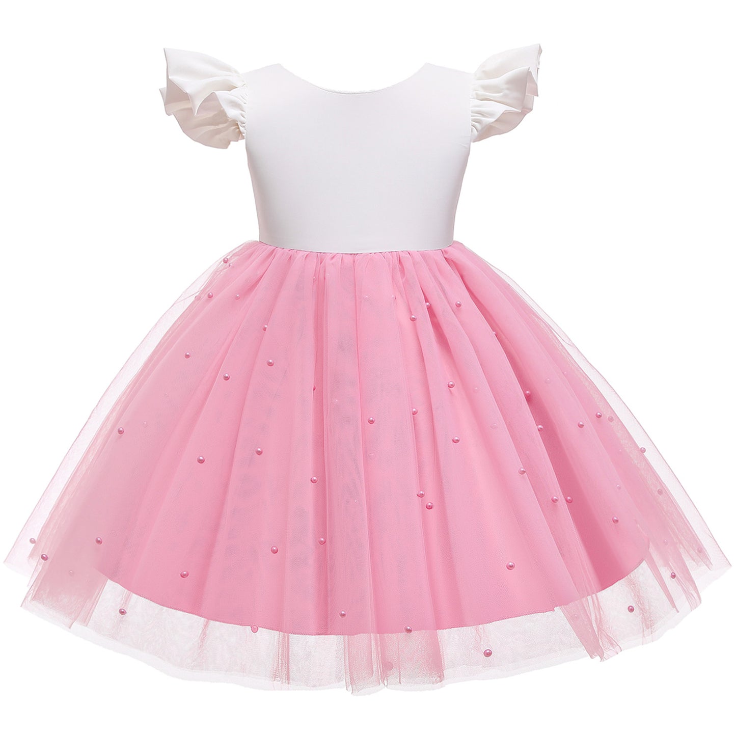 Green Christmas Dress for Girls Toddler Kids 1st Birthday Party Gown Elegant Princess Beaded Backless Baby Girl Wedding Vestidos