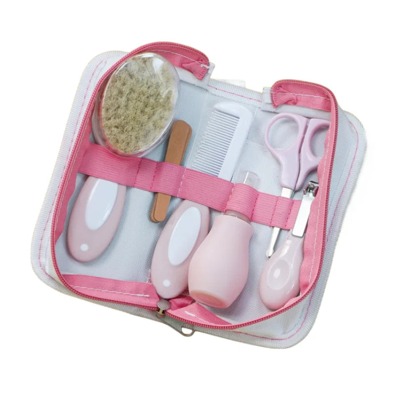 Baby Care Kit six-piece baby nasal inhaler Nail clipper brush file Comb scissors set daily cleaning and care accessories for Baby