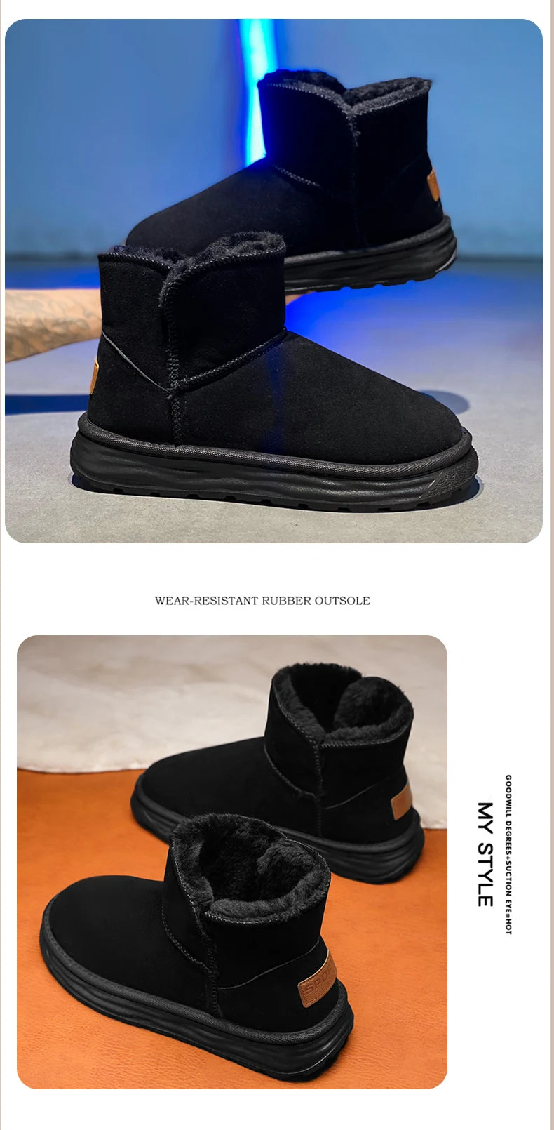 Shoes Fur Warm Casual Outdoor Luxury Loafers Boots Tennis