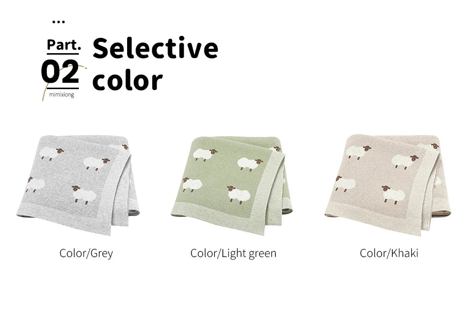 Baby Cotton Blankets Knitted Newborn Boys Girls Stroller Nursery Swaddle Wrap Cuddle Quilts 90*70cm Infant Toddler Receiving Mat