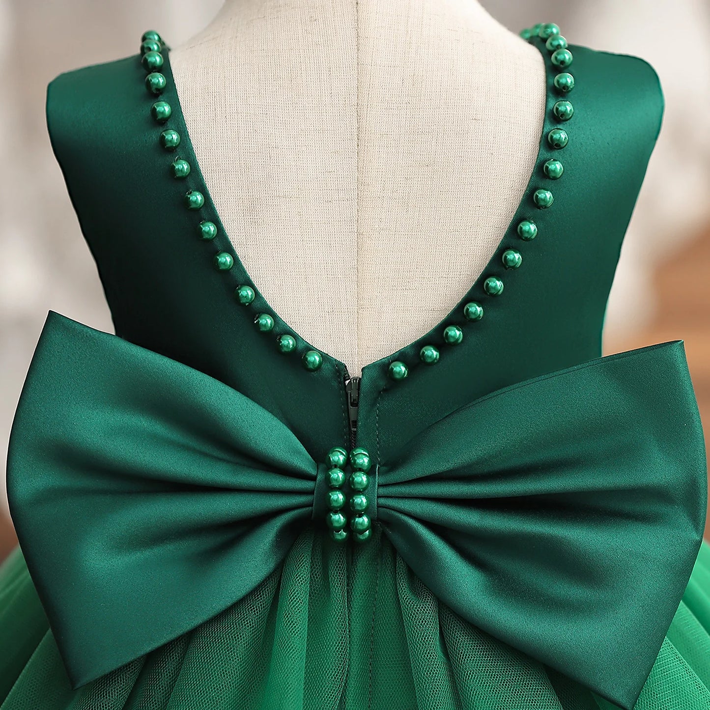 Toddler Baby Girls Lace Dresses Embroidery Elegant Christmas Princess Dresses for 1-5 Yrs Newborn Infant Outfits Green Christmas
