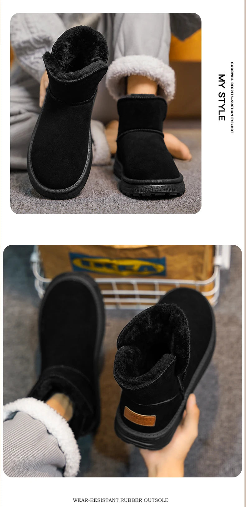 Shoes Fur Warm Casual Outdoor Luxury Loafers Boots Tennis