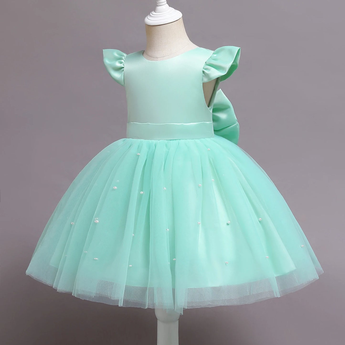 Toddler Baby Girls Lace Dresses Embroidery Elegant Christmas Princess Dresses for 1-5 Yrs Newborn Infant Outfits Green Christmas