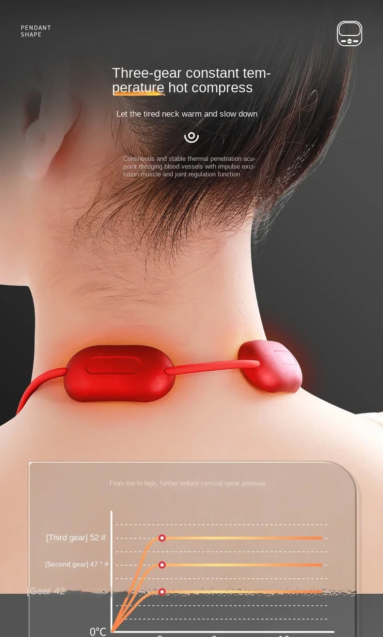 Xiaomi Youpin Smart Hanging Neck Massager Cervical Spine Back Massage Relax Relief Portable Hot Compress Neck Shoulder Protector