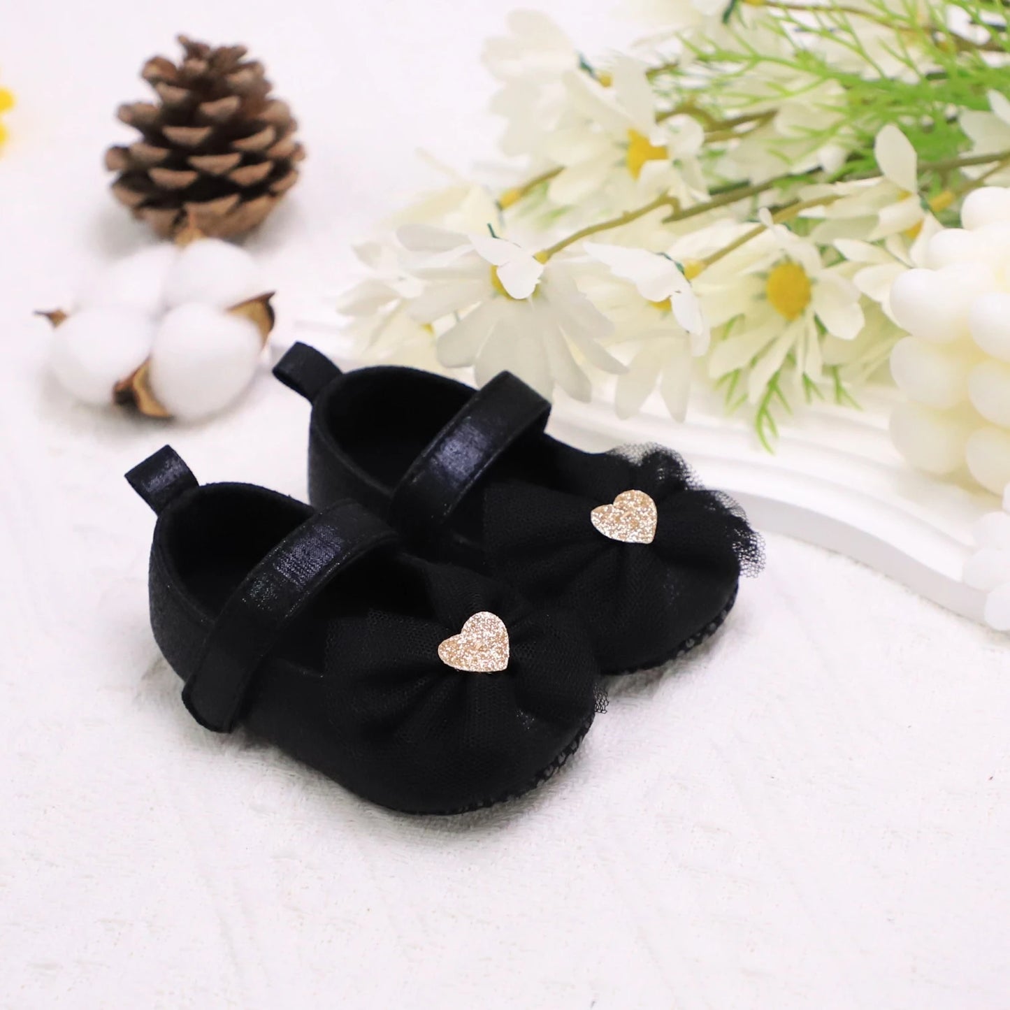 Baby Step Shoes Baby's First Pair of Toddler Shoes Baby Shoes Breathable Non-slip Girls Fashion Shoes Princess Lace Style