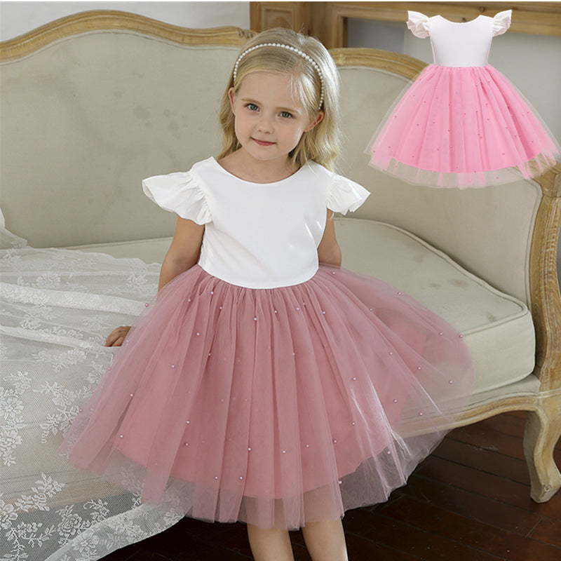 Green Christmas Dress for Girls Toddler Kids 1st Birthday Party Gown Elegant Princess Beaded Backless Baby Girl Wedding Vestidos