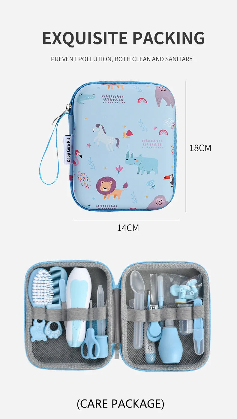 20PCS Baby Grooming and Health Kit Safety Care Set Newborn Nursery Health Care Set with Hair Comb Nail Trimmer Nose Cleaner