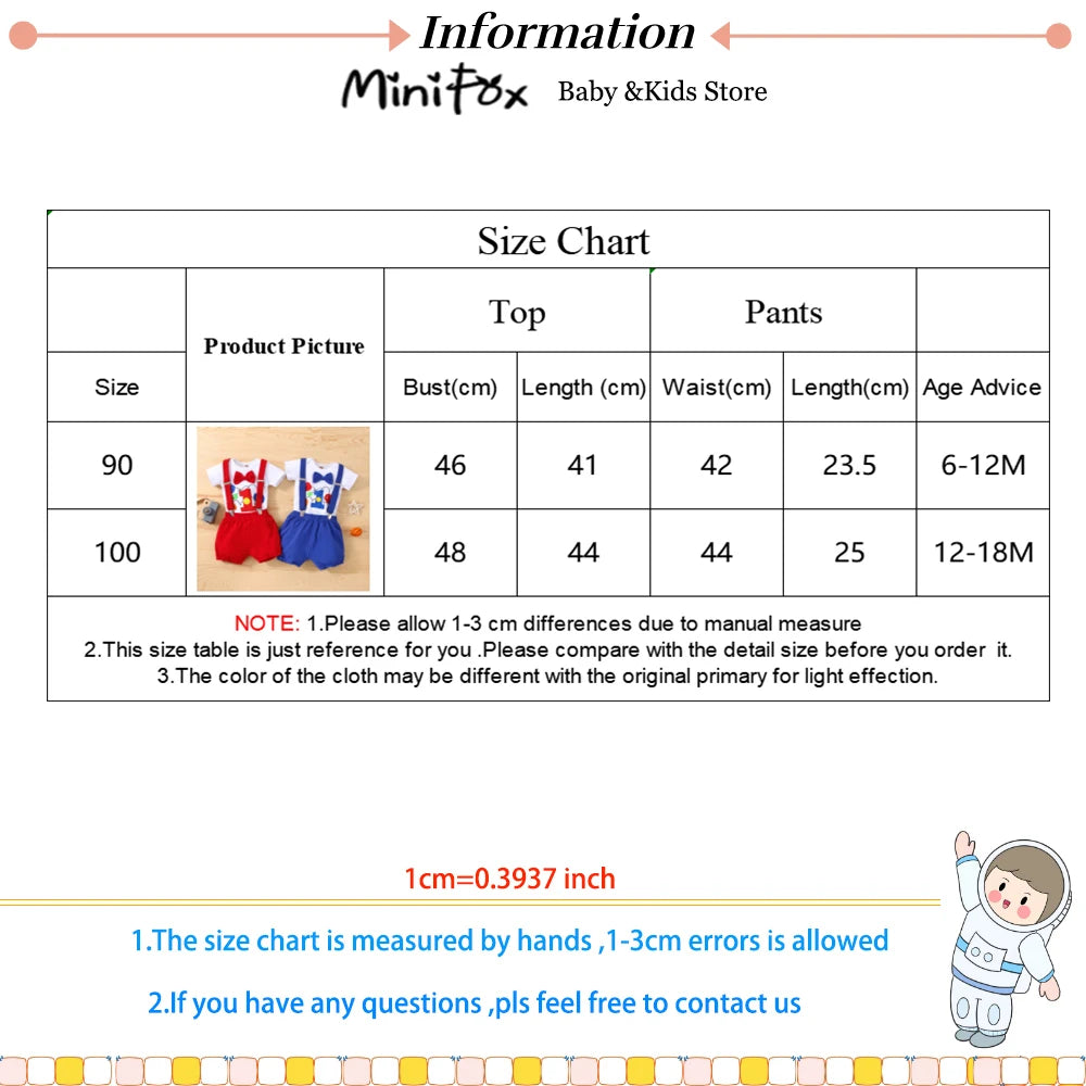Baby Boys  Outfits Sets Balloon Lette  Bodysuit and Y-back Suspender Shorts  Baby Clothes