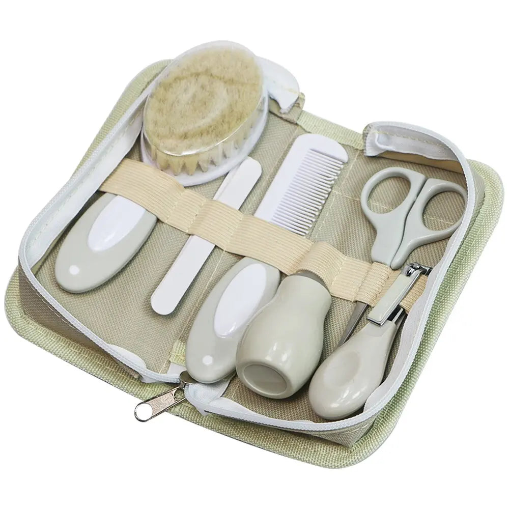 Baby Care Kit six-piece baby nasal inhaler Nail clipper brush file Comb scissors set daily cleaning and care accessories for Baby