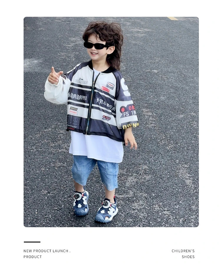 Boys' Sandals 2025 Summer New Children's Sports Beach Shoes Lightweight Anti slip Baotou Cool Dragging Girls' Sandals Trendy