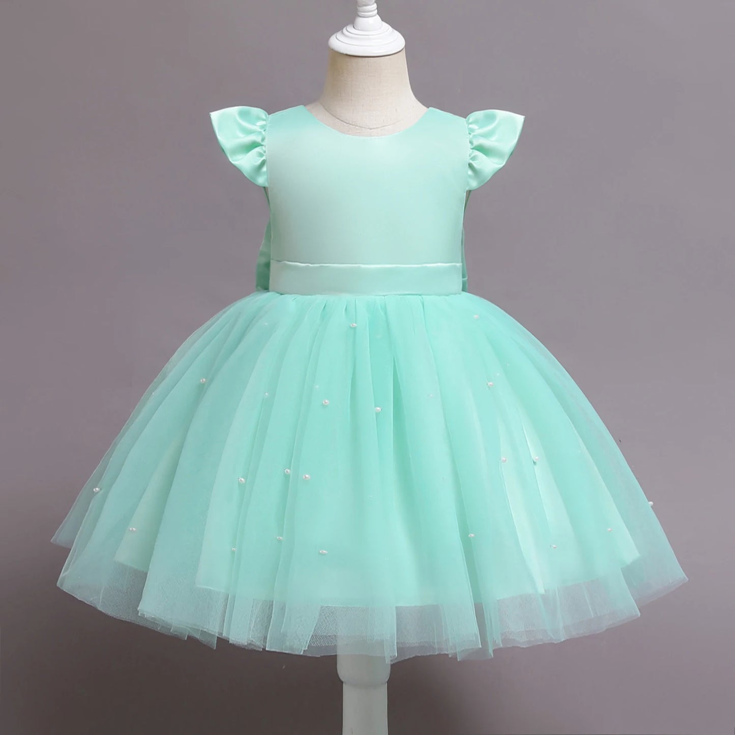Toddler Baby Girls Lace Dresses Embroidery Elegant Christmas Princess Dresses for 1-5 Yrs Newborn Infant Outfits Green Christmas