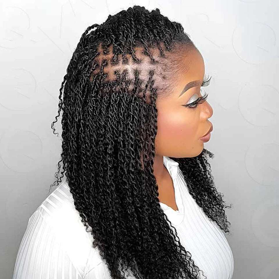 QVR Malaysia Remy Afro kinky Curly Bulk Human Hair For Braiding Dreadlock Extension Loc Repair Twist 50g/pc Natural Braids Hair