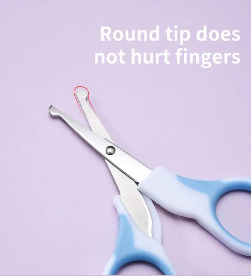 6Pcs Baby Care Kit+Storage Bag Nasal Aspirator Nail Scissors Hair Comb Brush Cleaning Tools Set Newborn Gift Kids Healthcare Kit