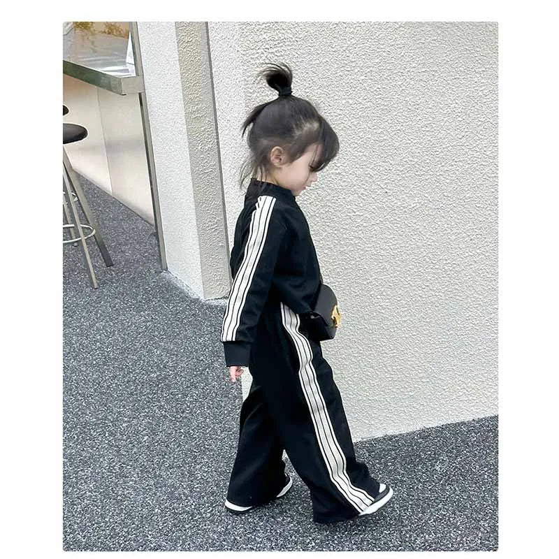 Girl's Clothes Sets Baby Autumn Suit Children's Striped Top Trousers 2Pcs Spring Sports Outfit Kids Casual Clothes 2-8 Years