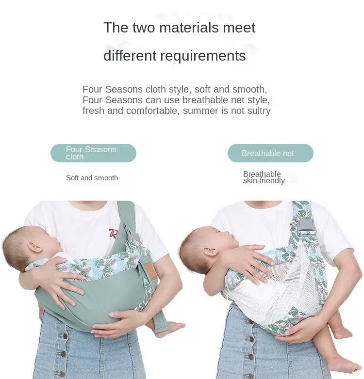 Baby Wrap Newborn Sling Dual Use Infant Nursing Cover Carrier Mesh Fabric Breastfeeding Carriers Up Baby Carrier Backpack 0-36M